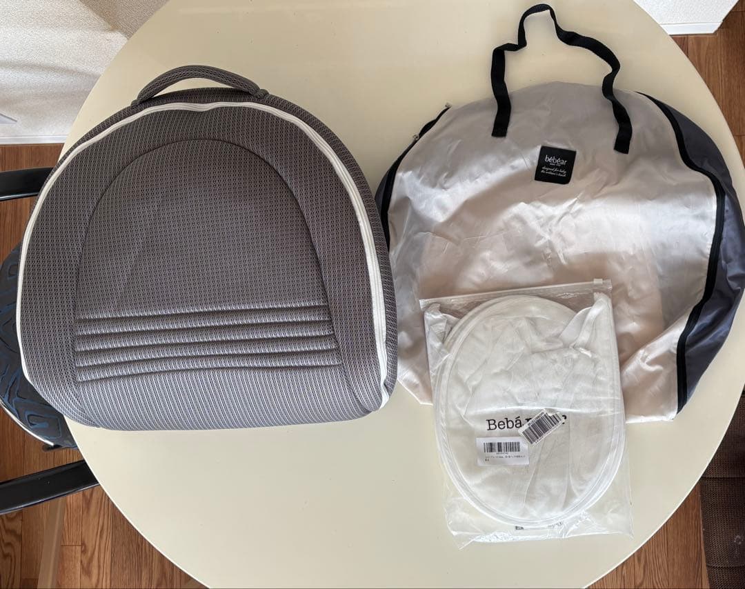 美品　ベビーアムール　ベビーベッド　グレー