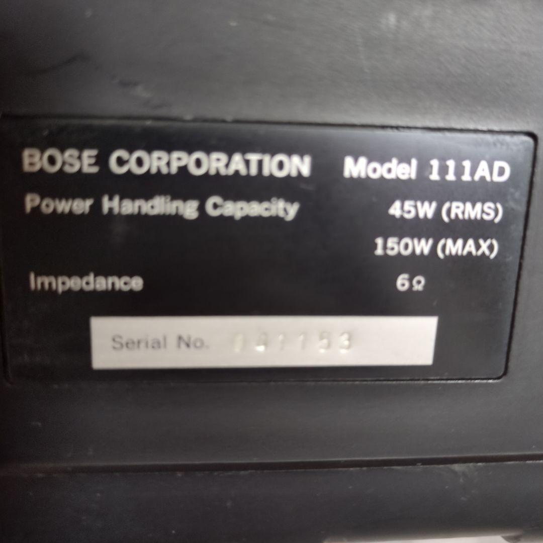 Bose 111 AD スピーカー　連番