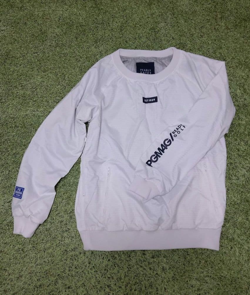 パーリーゲイツ　スニードジャック　蓄熱　ホワイト　マイクロシャドーチェック