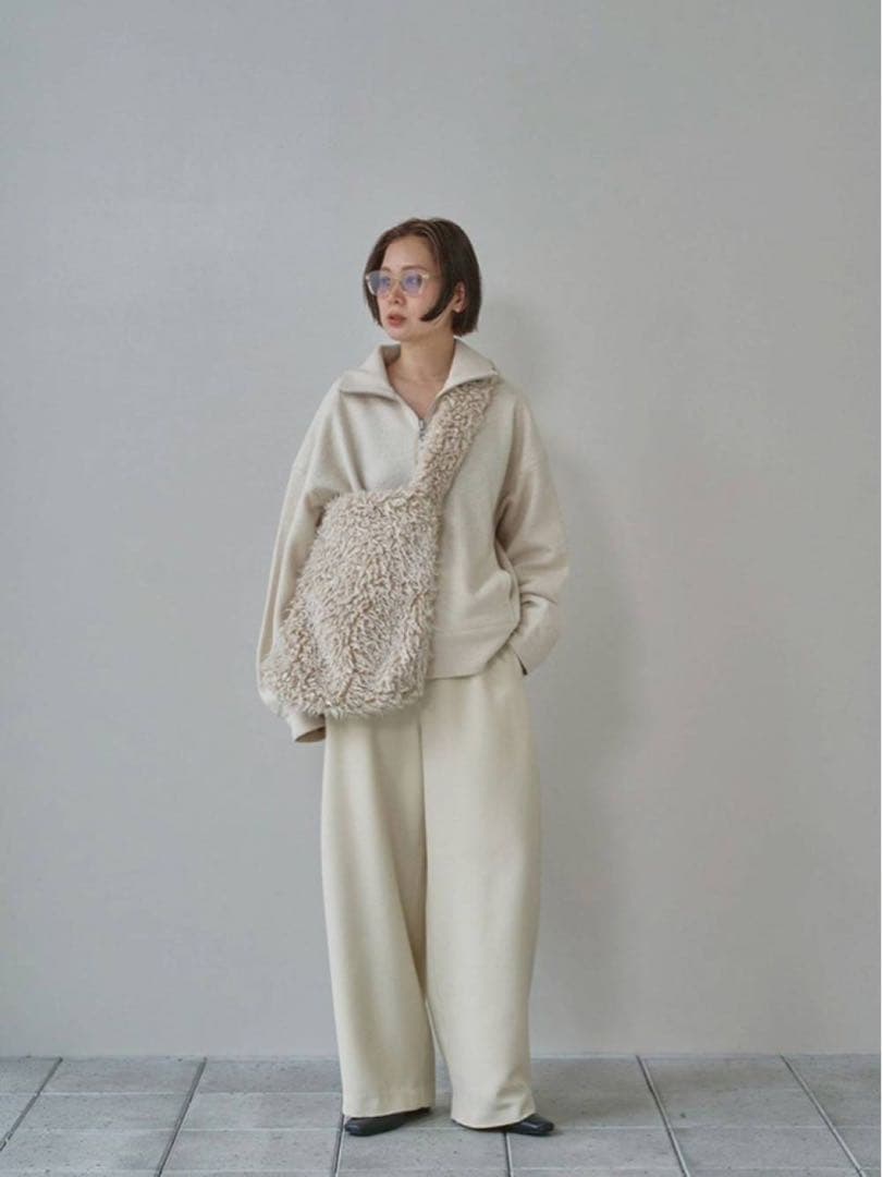 【Todayful】Wide Cocoon Trousers エクリュ 36
