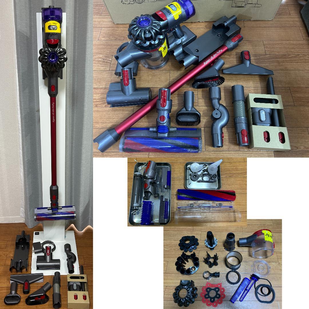 【美品 使用少】dyson V8 slim fluffy 【未使用】アクセサリ