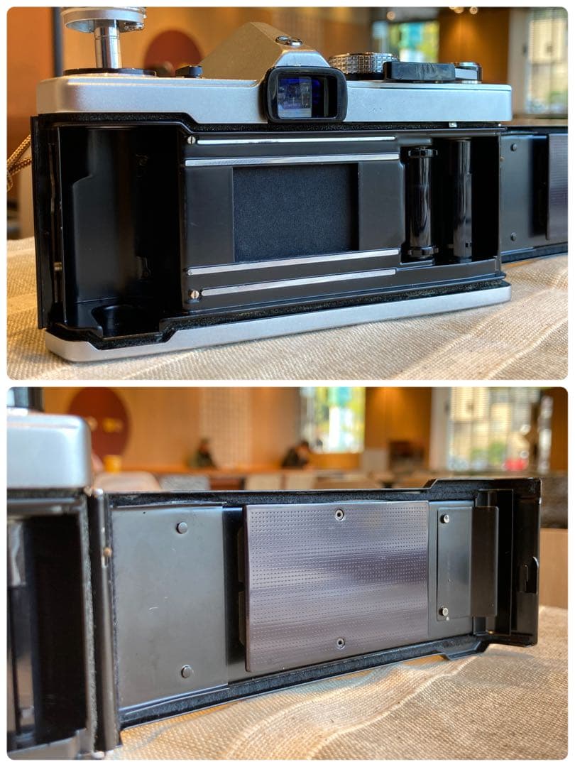 ★完動品＊美品＊初期保証付★OLYMPUS OM-1／f1.8レンズ★本革外装！