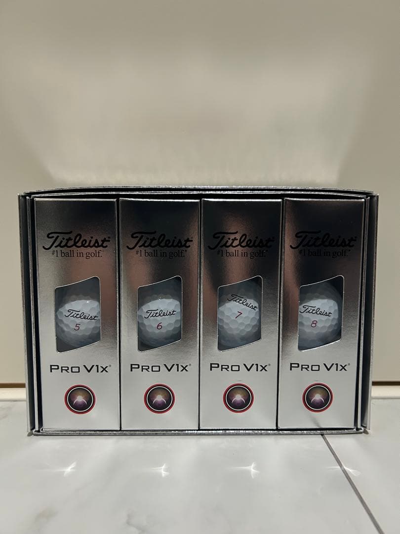 タイトリストプロV1XPROV1Xゴルフボール25年 ハイナンバー2ダース24個