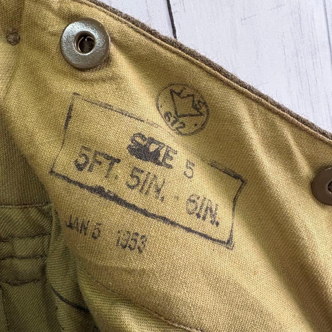 50s カナダ軍 ウールパンツ コンバットパンツ ミリタリーパンツ スラックス