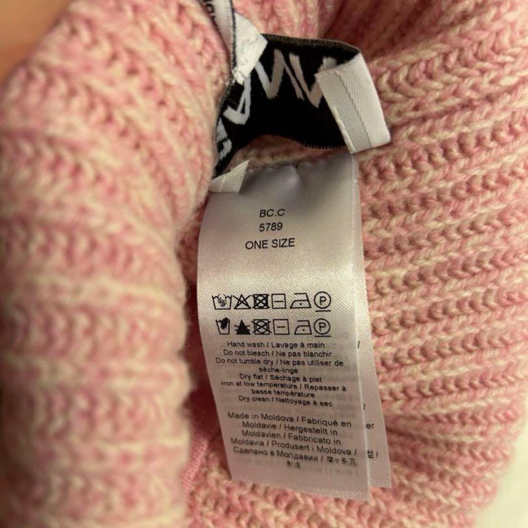 GANNI ニット帽　ピンク　ビーニー