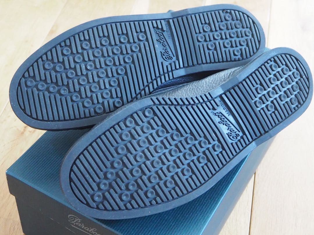 【美品】パラブーツ デッキシューズ バース マリン ブラック UK8 27.0