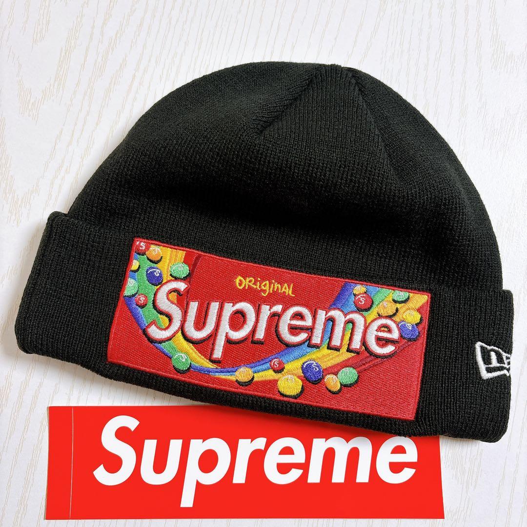 Supreme Skittles Beanie ブラック　黒　カリナ着用