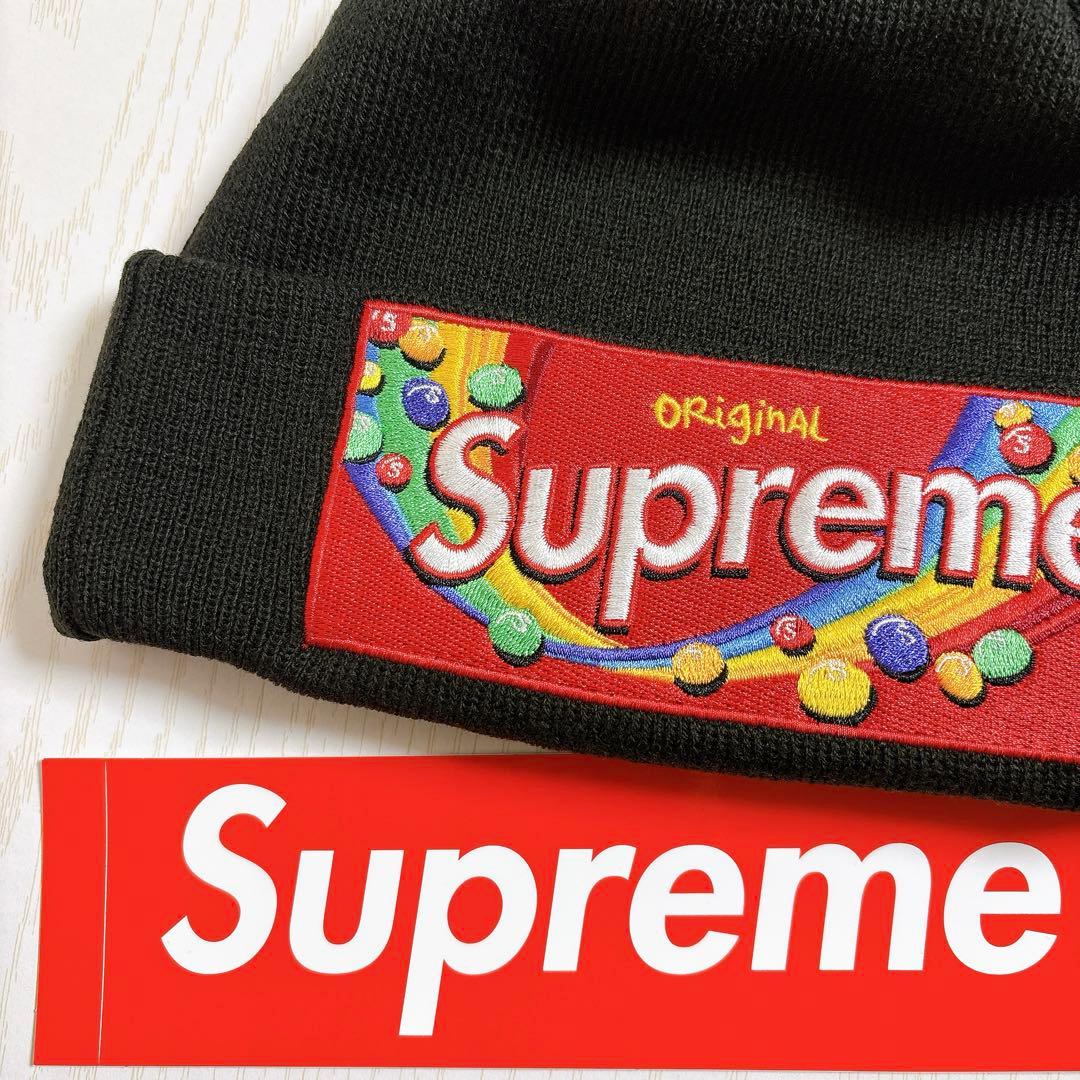 Supreme Skittles Beanie ブラック　黒　カリナ着用