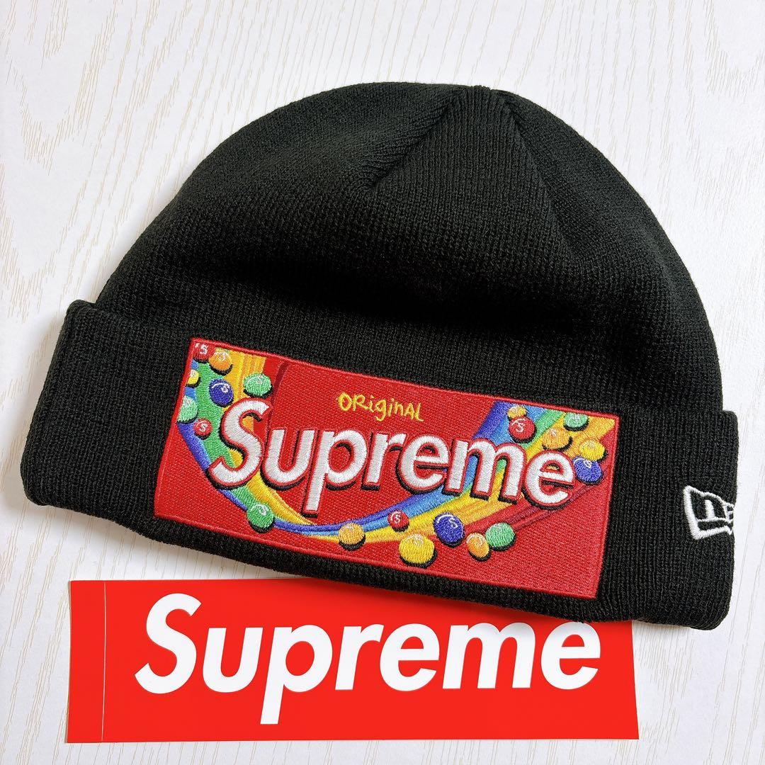 Supreme Skittles Beanie ブラック　黒　カリナ着用