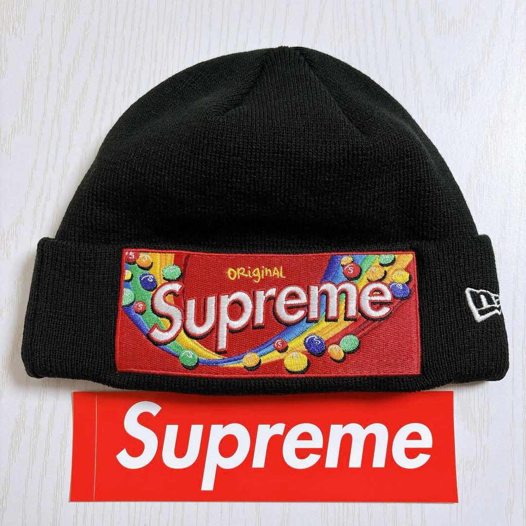 Supreme Skittles Beanie ブラック　黒　カリナ着用