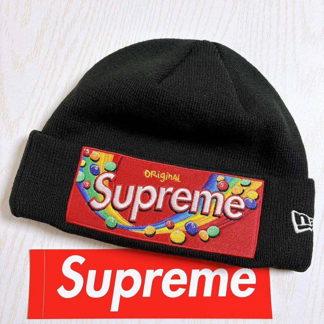 Supreme Skittles Beanie ブラック　黒　カリナ着用