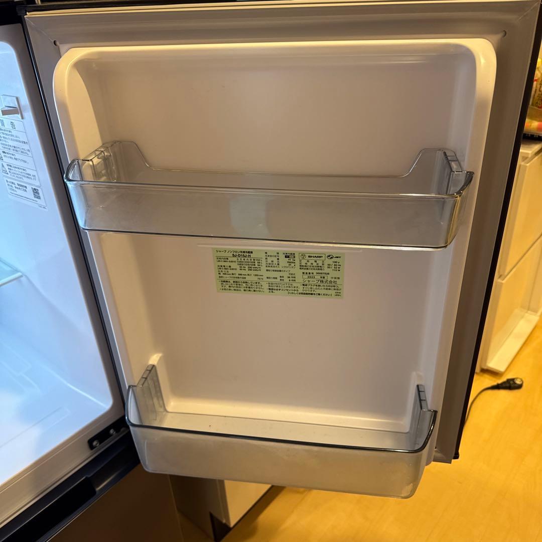 【送料込】シャープ　冷蔵庫 SJ-D15J-H 152L