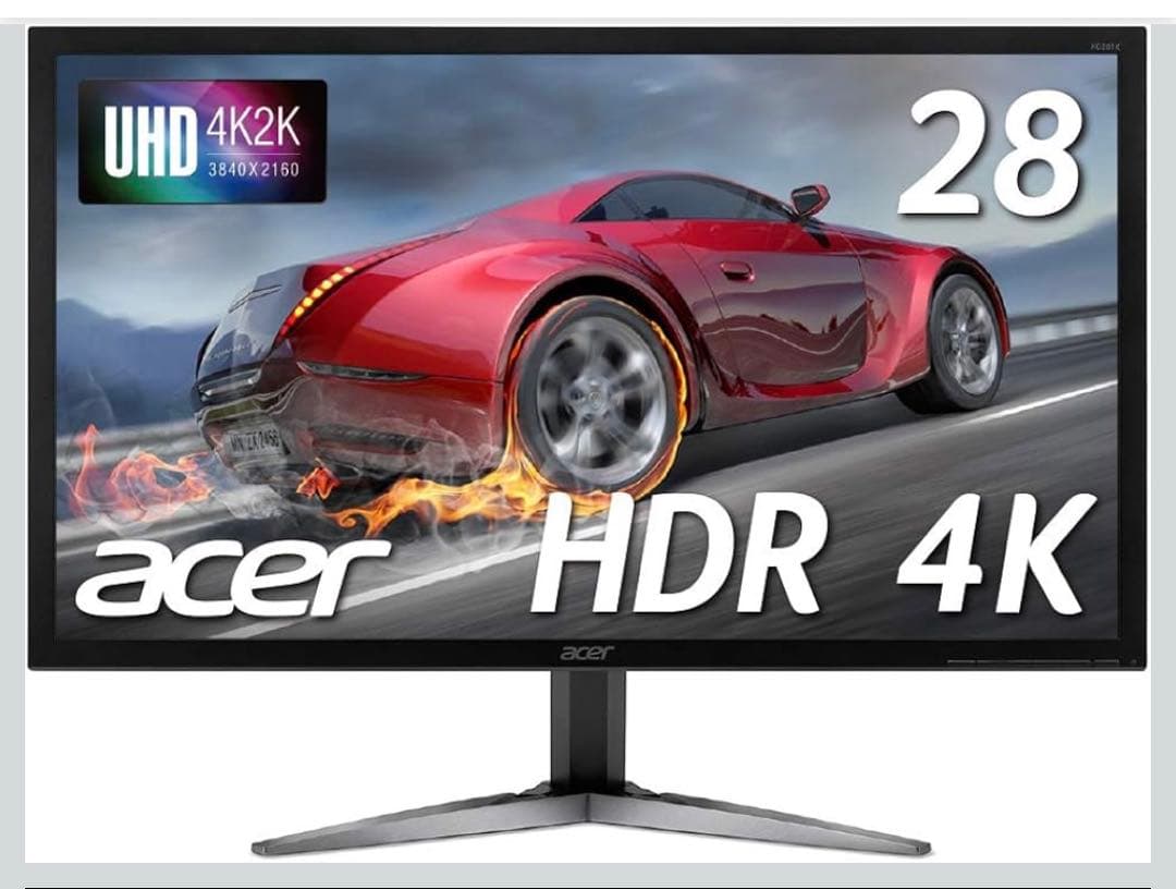 acer 28インチ 4K HDR モニター