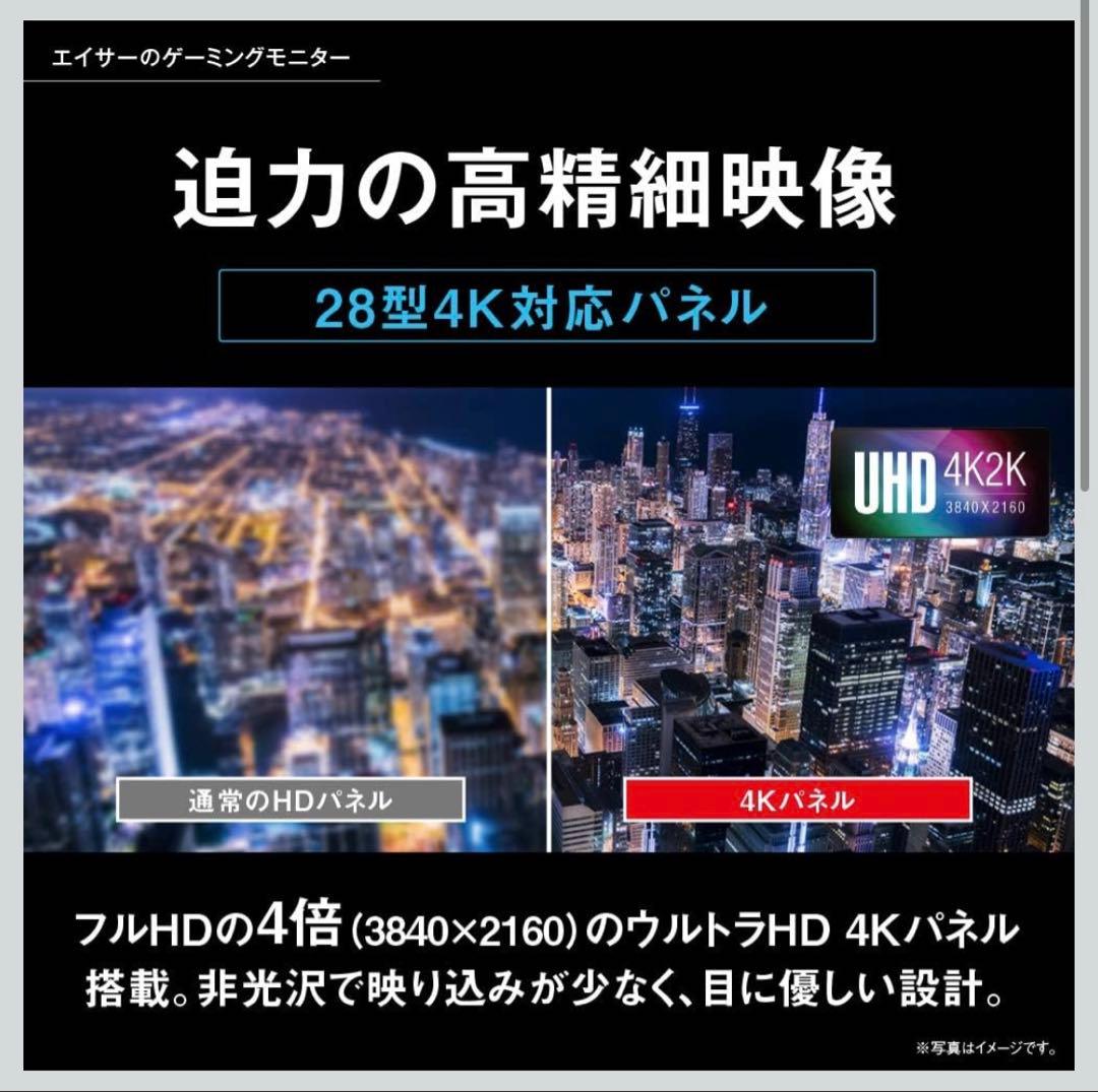 acer 28インチ 4K HDR モニター