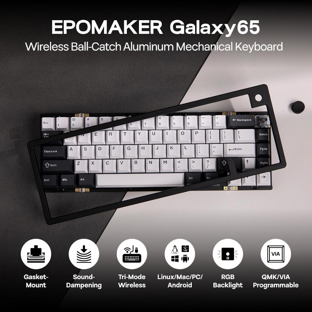 【ほぼ新品】EPOMAKER Galaxy65 キーボード