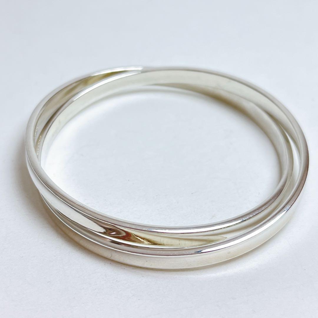 ティファニー　1837 インターロッキング　ダブルサークル　バングル　925