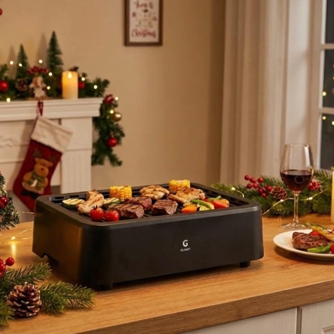 【新品】GLAMP 超少煙グリル SG-1 未開封新品 ホットプレート 焼肉