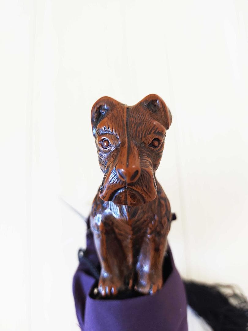 新：Guy de jean 折畳み傘 雨/日兼用：スコッティ（ベージュフォンセ）