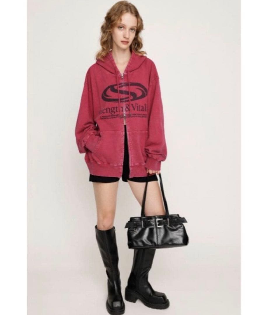 トップス SLY PRINT OVER HOODIE