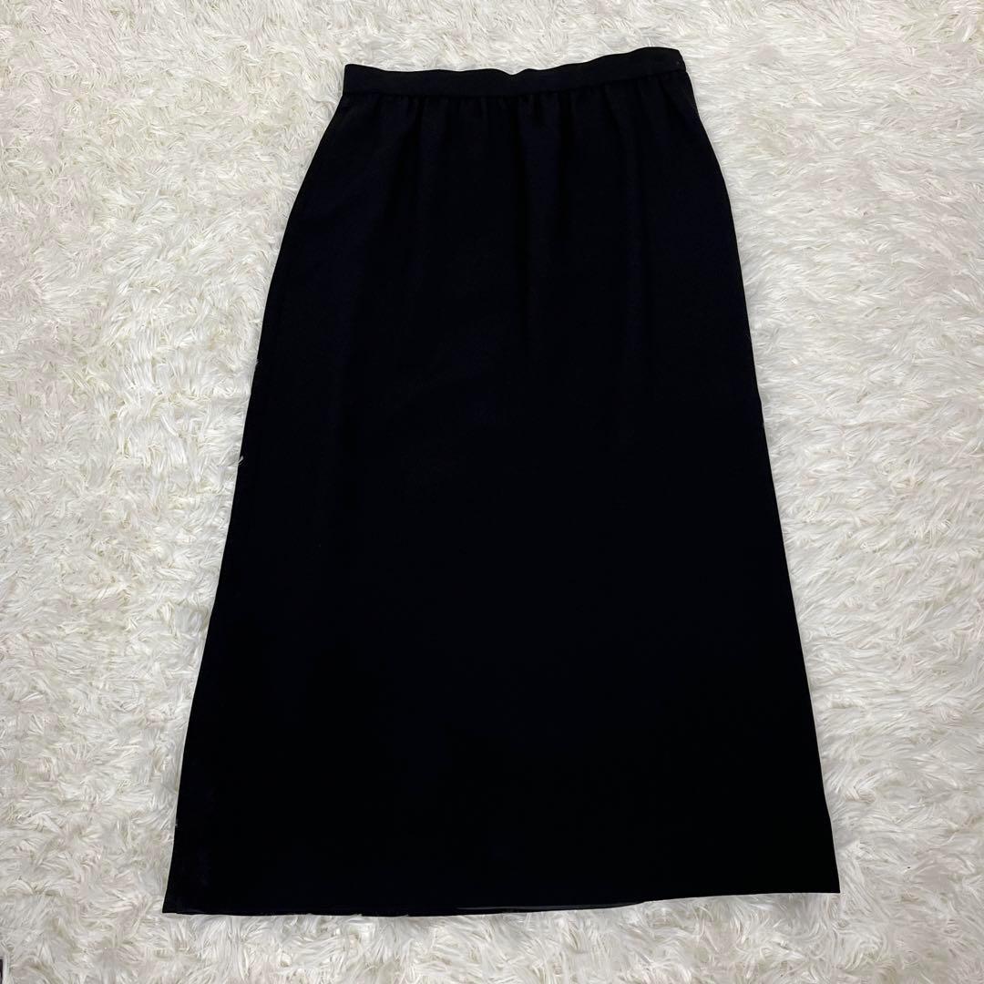 【極美品 ジバンシィ】セットアップ フォーマル スカート ノーカラー レース