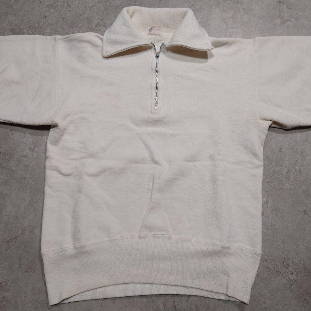 60s Champion 小文字ランタグ ハーフジップスウェット バックプリント