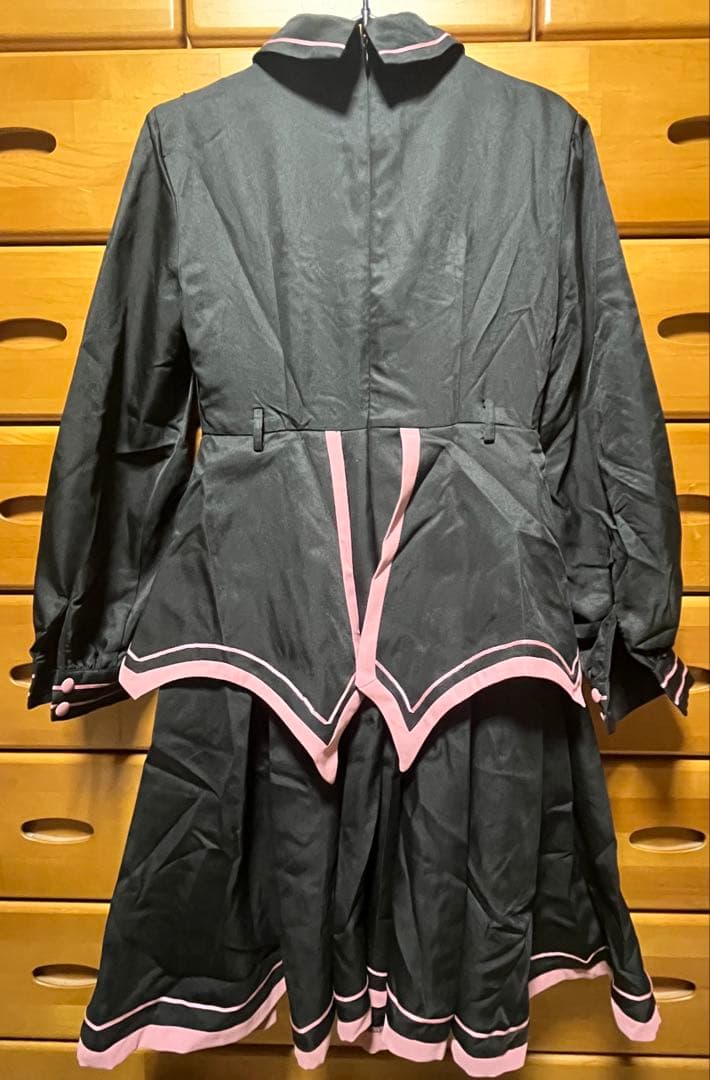 軍服ロリータ　軍ロリ　桜　ピンク　黒　Belchic ケープ　ワンピース