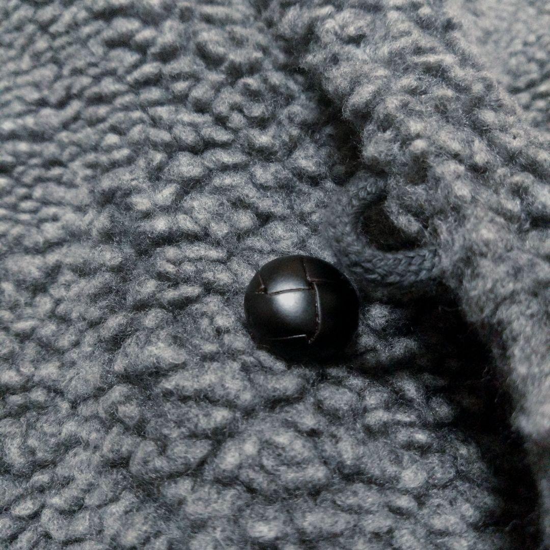 551634】Gymphlexジムフレックス ボアベストくるみボタンフーデ