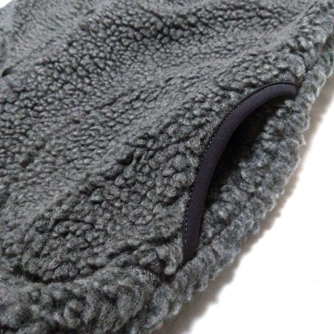 551634】Gymphlexジムフレックス ボアベストくるみボタンフーデ