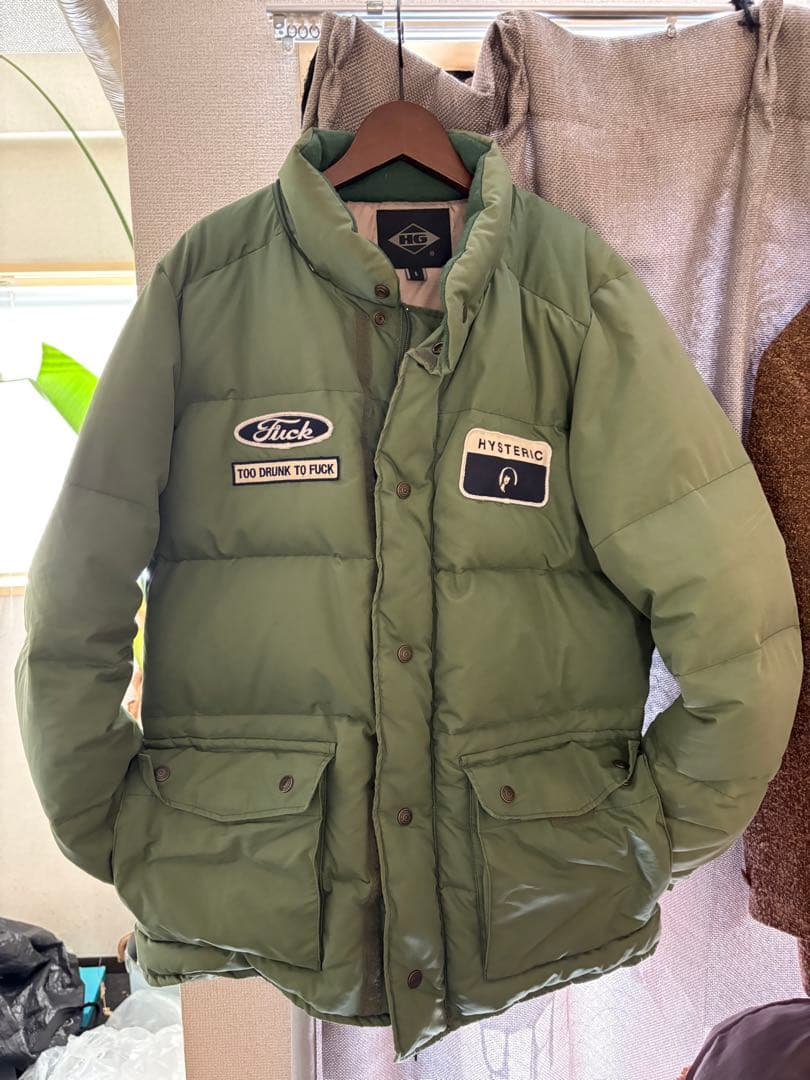 HYSTERIC GLAMOUR 肉厚ダウンジャケット オリーブグリーン
