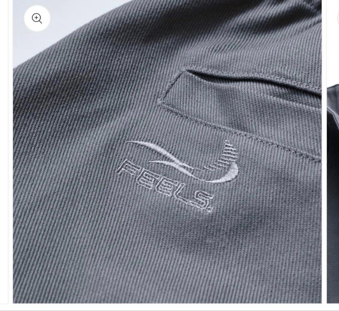 パンツ FEELS WIDE TUCKED TROUSERS GRAY