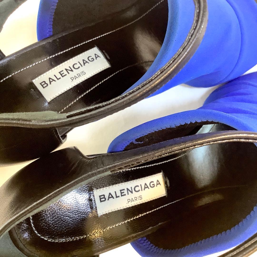 試着のみ新品! バレンシアガ オープントゥ アンクルストラップ 23㎝