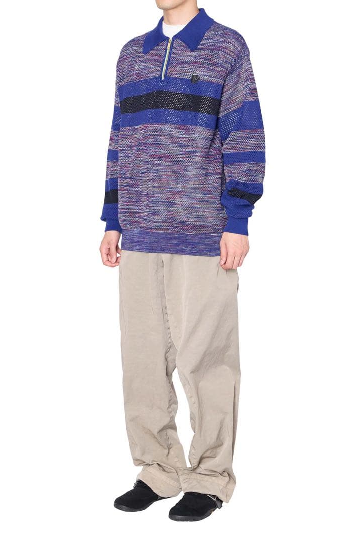 kolor 26SS 26SCM-N07306 ハーフジップニット Blue 5