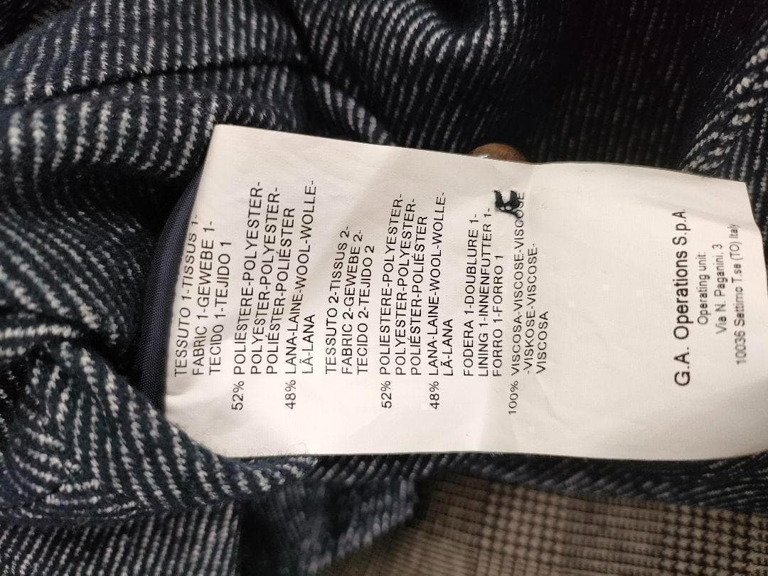 アルマーニコレッツォーニ　ネイビー　ジャケット