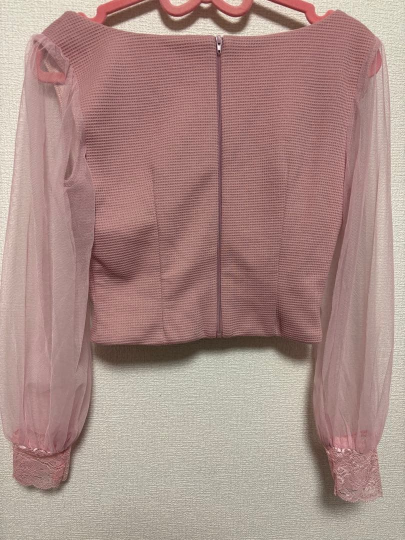 ［新品］jewels/フロントジップセットアップ/キャバドレス/ピンクMサイズ