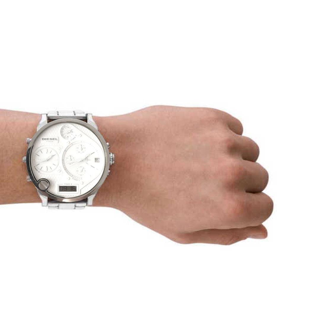 DIESEL ディーゼル DZ7194 シルバー 腕時計 TRIPLETIME