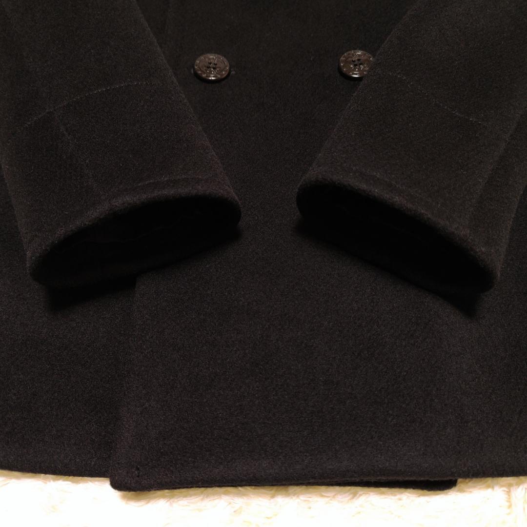 HYKE 8B ピーコート ブラック 日本製 ウールコート