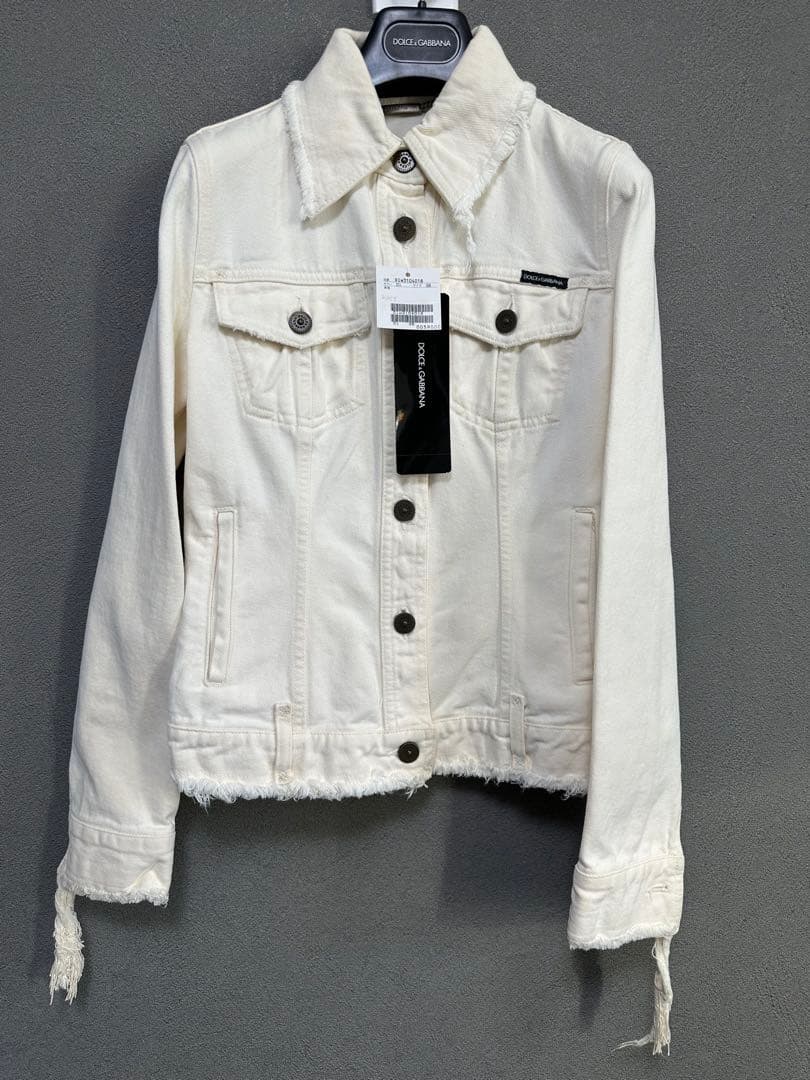 DOLCE&GABBANA ドルチェ&ガッバーナ　ホワイトデニムジャケット