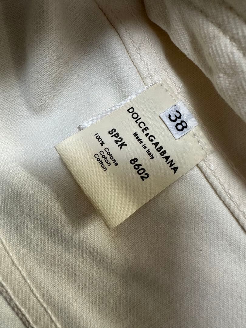 DOLCE&GABBANA ドルチェ&ガッバーナ　ホワイトデニムジャケット