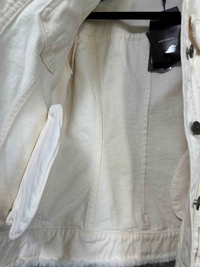 DOLCE&GABBANA ドルチェ&ガッバーナ　ホワイトデニムジャケット