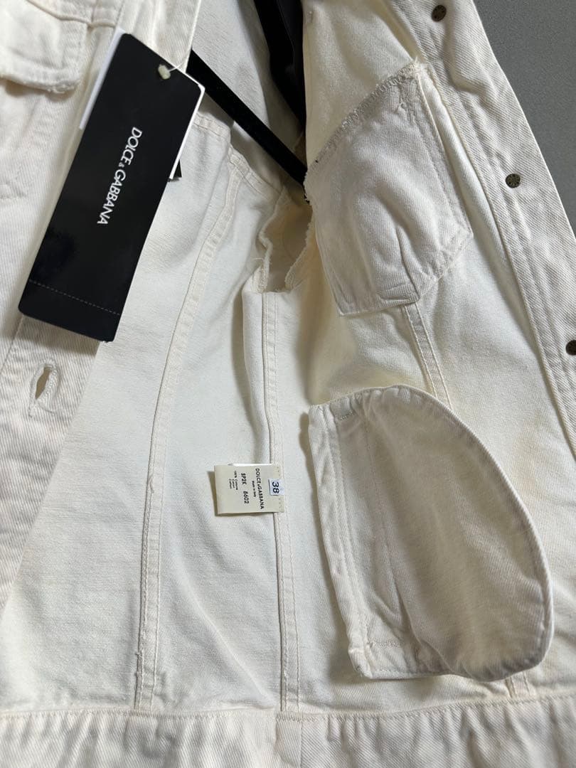 DOLCE&GABBANA ドルチェ&ガッバーナ　ホワイトデニムジャケット