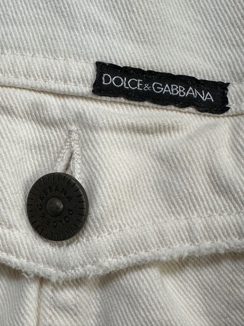 DOLCE&GABBANA ドルチェ&ガッバーナ　ホワイトデニムジャケット