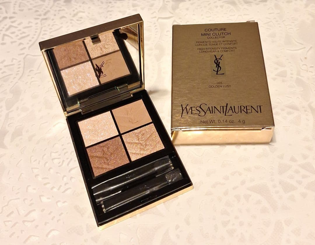 【新品・限定】YSLクチュールミニクラッチ025ゴールデンラスト(コレクター)