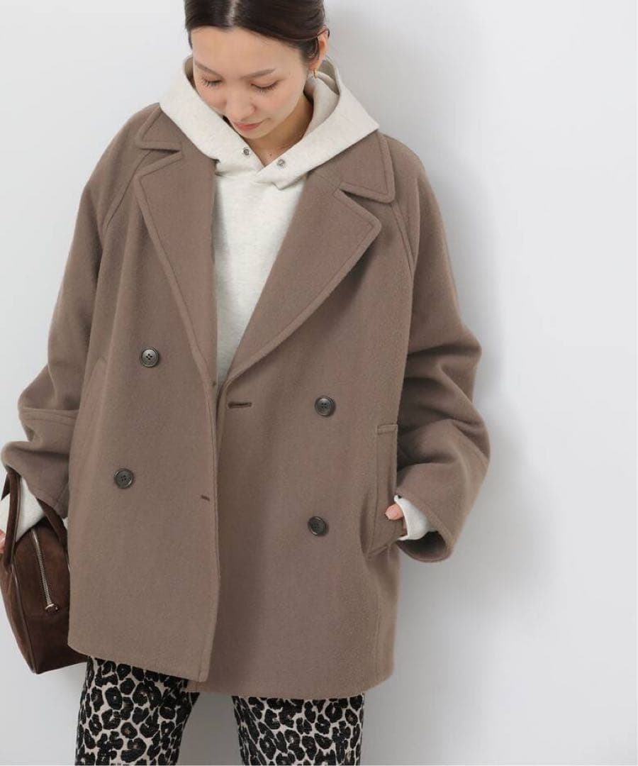 ジャーナルスタンダードレリューム 尾州ウールスーパー100モッサPコート　38