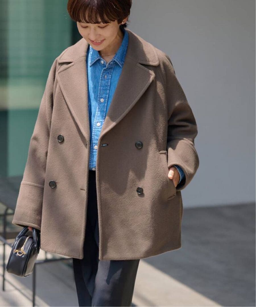 ジャーナルスタンダードレリューム 尾州ウールスーパー100モッサPコート　38