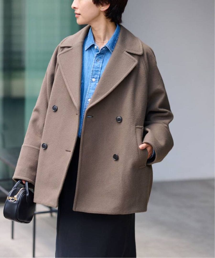 ジャーナルスタンダードレリューム 尾州ウールスーパー100モッサPコート　38