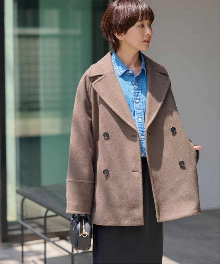 ジャーナルスタンダードレリューム 尾州ウールスーパー100モッサPコート　38