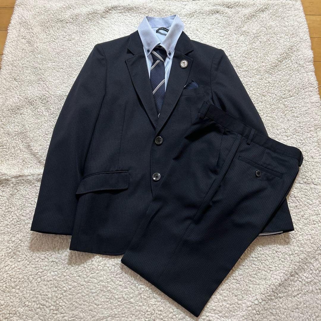 美品ヒロミチナカノ160 男の子　スーツ6点セット　卒業　フォーマル