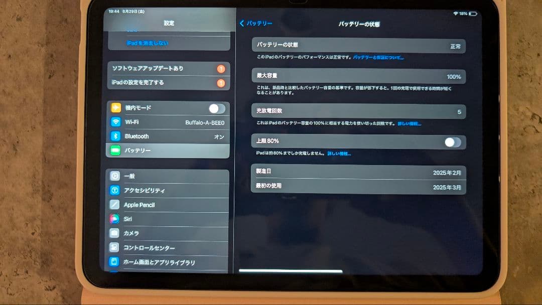 iPad 本体 ブルー (A16)