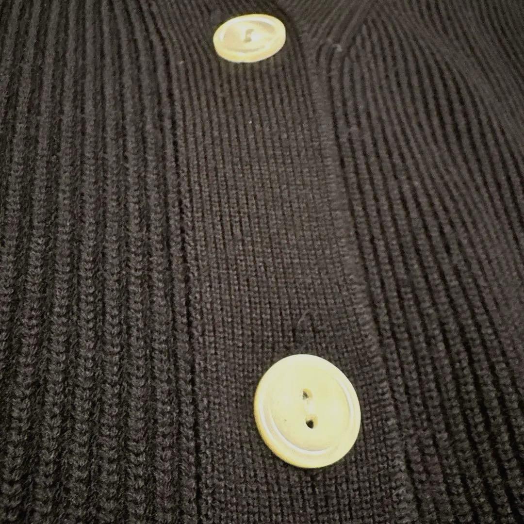 【美品】Plage カーディガン ウール オーバーサイズ ネイビー 人気デザイン