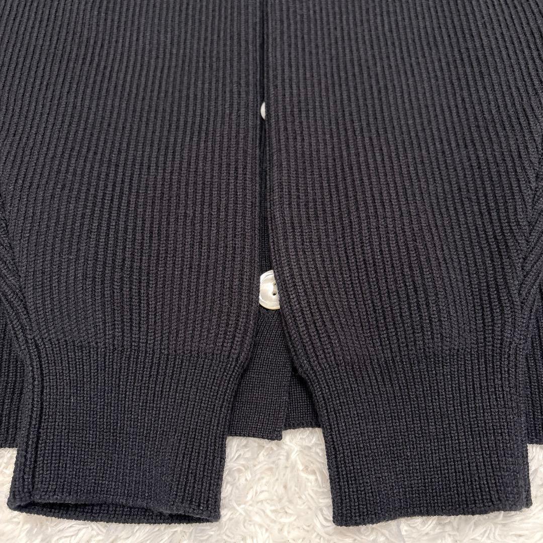 【美品】Plage カーディガン ウール オーバーサイズ ネイビー 人気デザイン